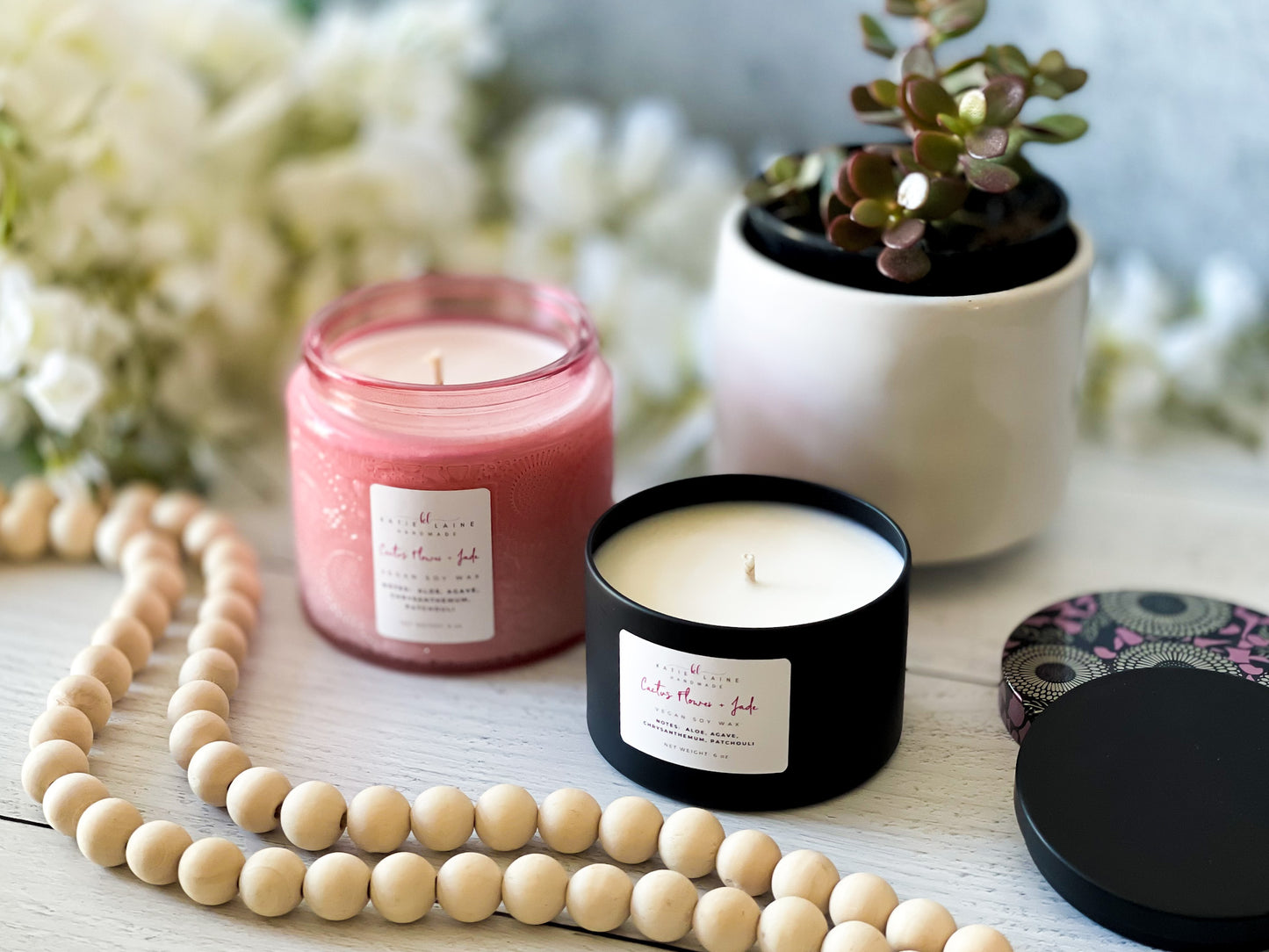 Cactus Flower + Jade Vegan Soy Candle