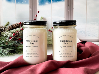 Christmas Day Soy Wax Candle or Beeswax Blend Wax Melt