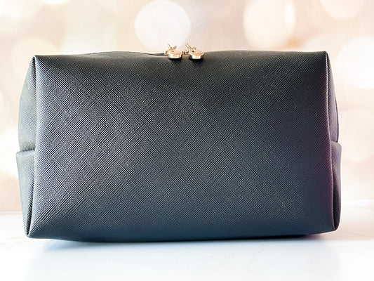 Vinyl Boxy Bag - Black