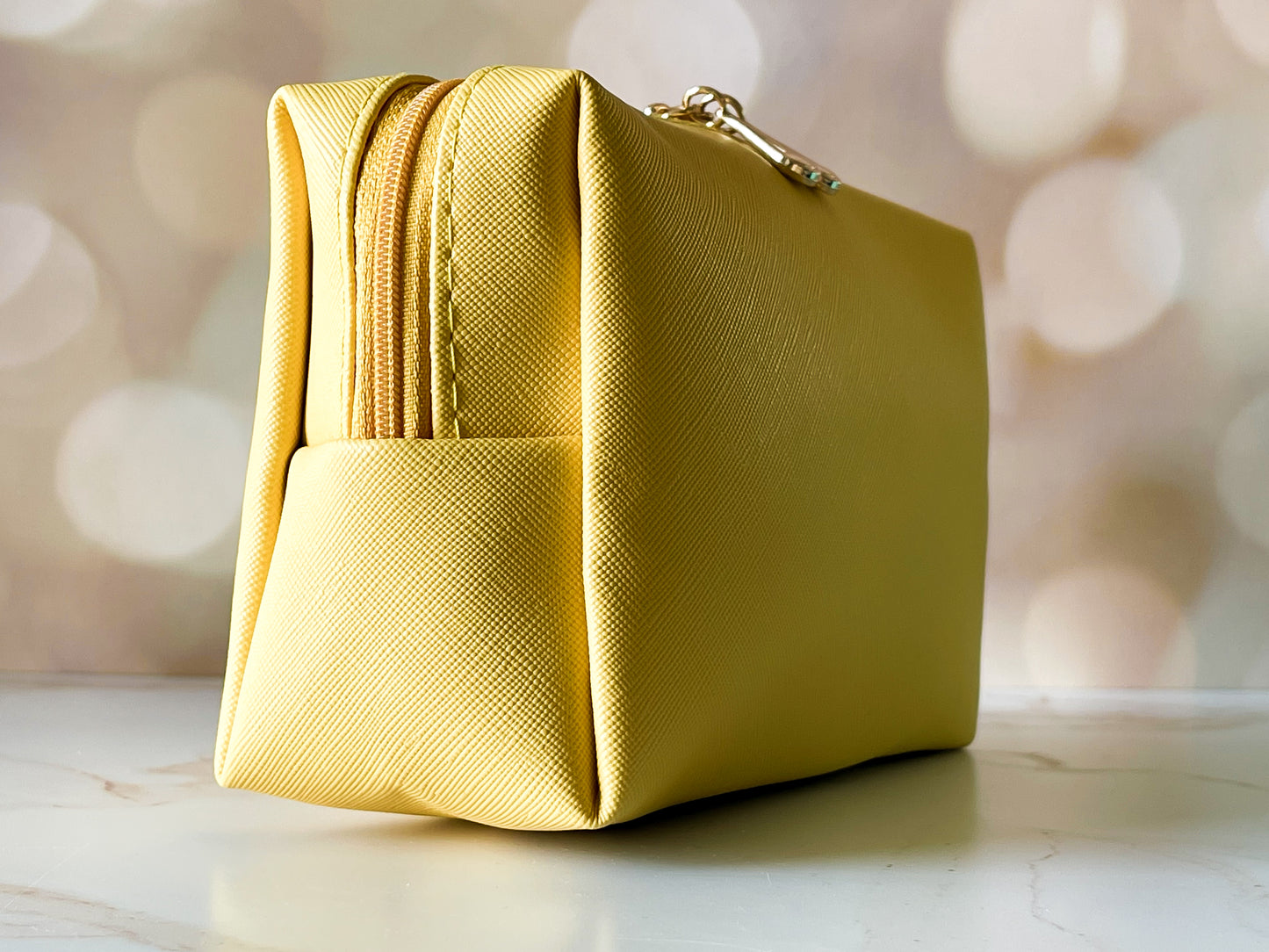 Vinyl Boxy Bag - Yellow