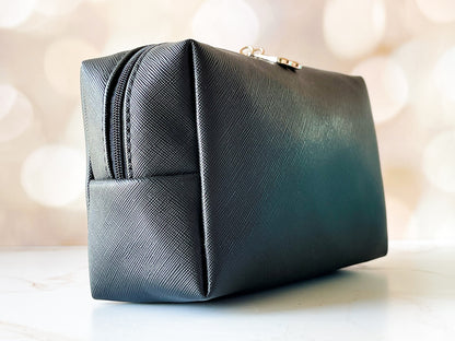 Vinyl Boxy Bag - Black