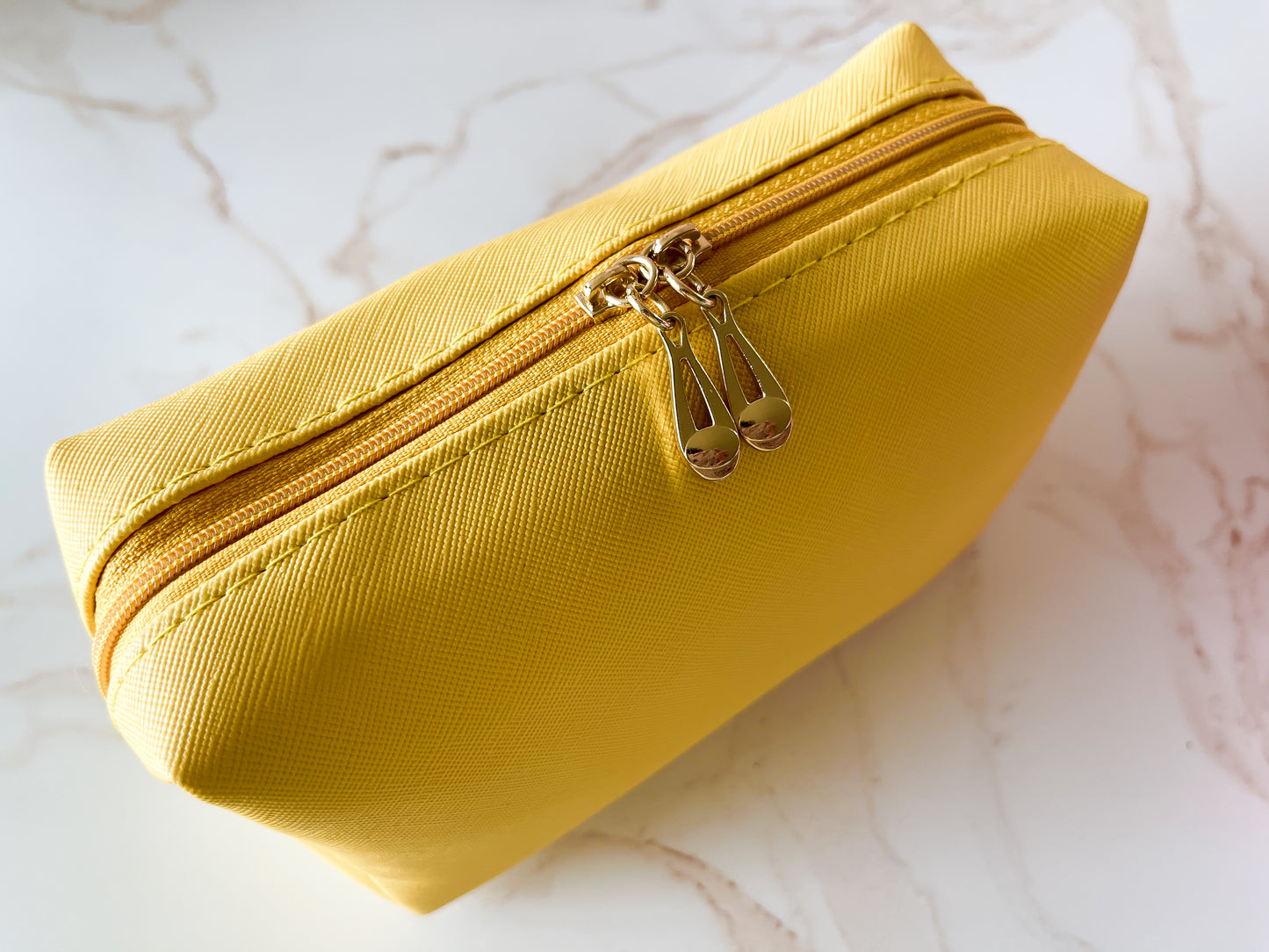 Vinyl Boxy Bag - Yellow