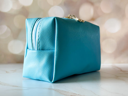 Vinyl Boxy Bag - Light Blue