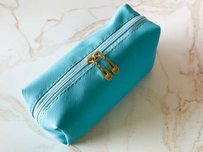 Vinyl Boxy Bag - Light Blue