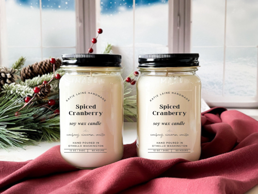 Spiced Cranberry Soy Wax Candle or Beeswax Blend Wax Melt