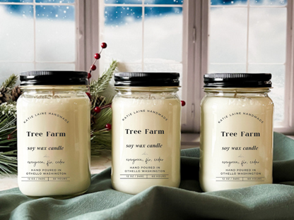 Tree Farm Soy Wax Candle or Beeswax Blend Wax Melt