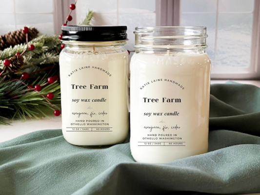 Tree Farm Soy Wax Candle or Beeswax Blend Wax Melt